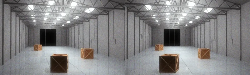 Stereo hanger deep crates side by side 2
